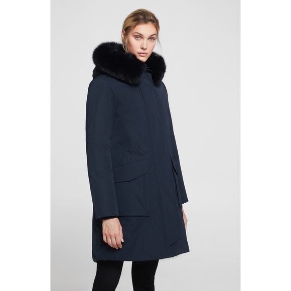 Woolrich Military Down Parka With Genuine Fox Fur - Picture 7 of 12